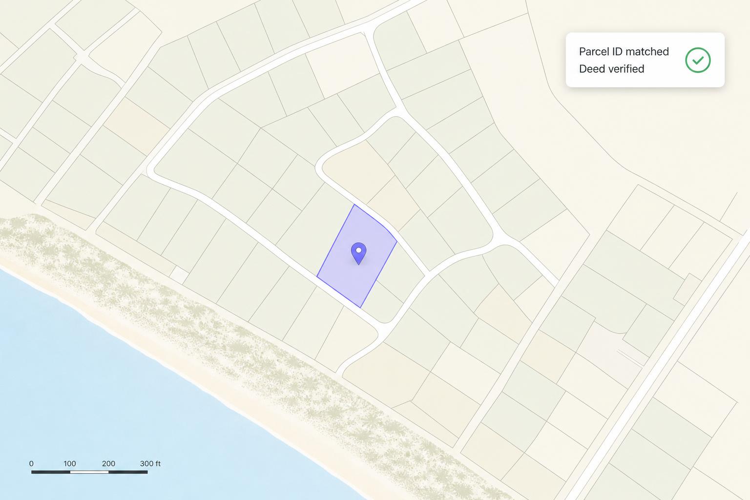 Verification badge over Santa Rosa Beach map